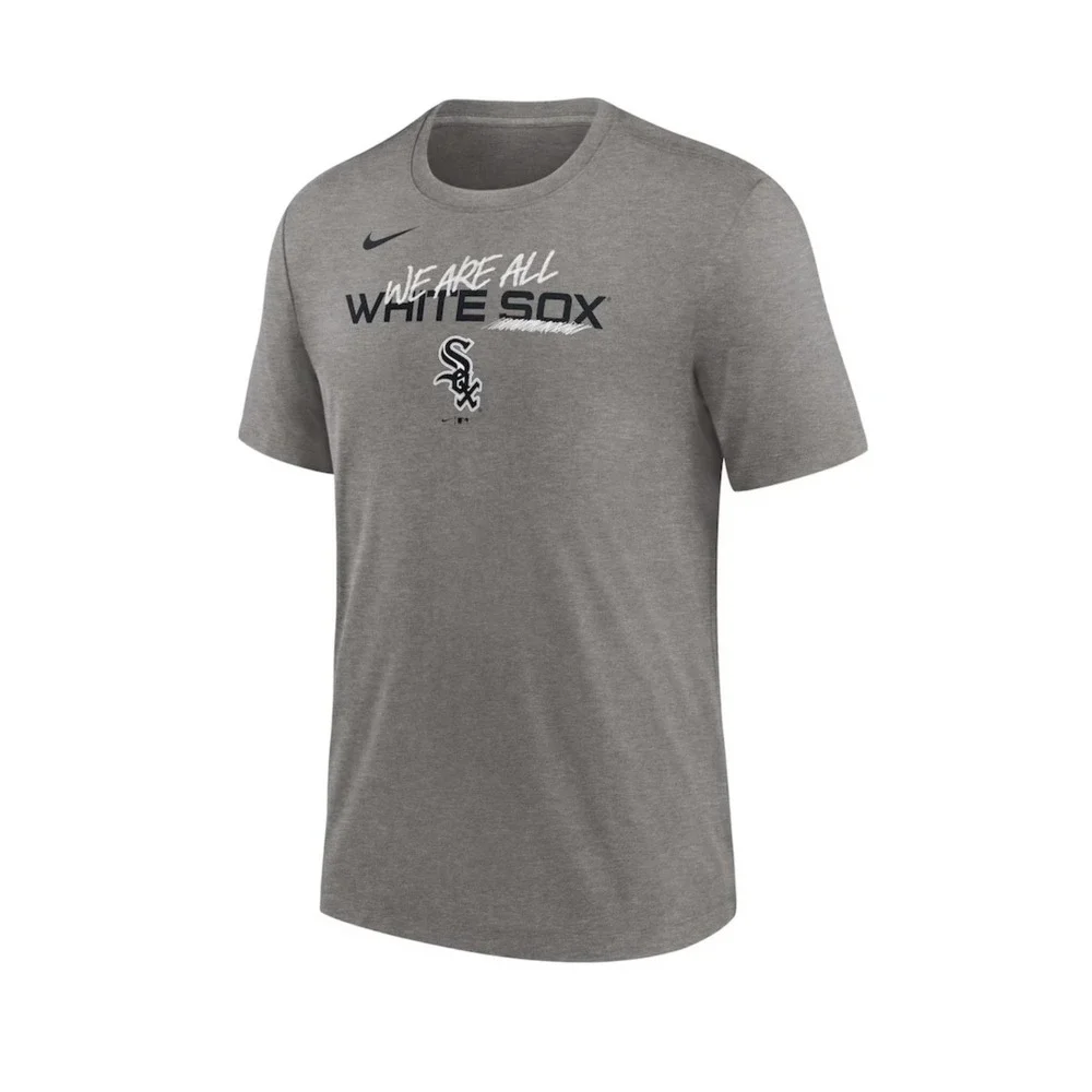 Nike Chicago White Sox Mens We Are All Tri-Blend T-Shirt Big & Tall Charcoal 3XL